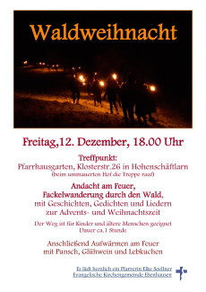 Plakat Waldweihnacht