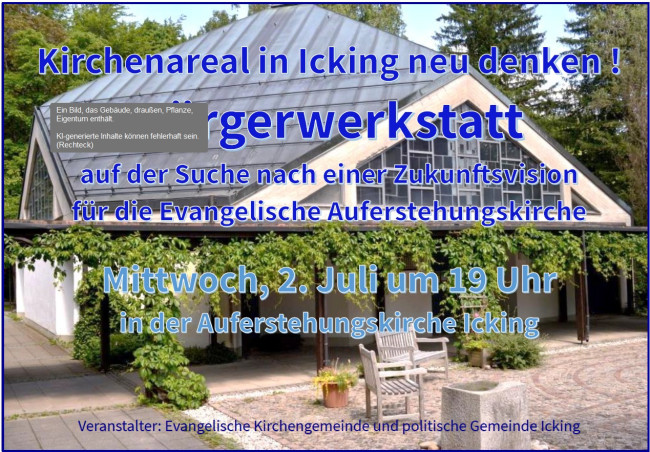 Plakat Bürgerwerkstatt Icking